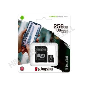 Memoria MicroSD kingston  de 256gb clase 10