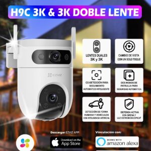CAM IPH9C 3K  PT LENTE DUAL EXTERIOR 10MP WIFI LENTE 2.8+6MM